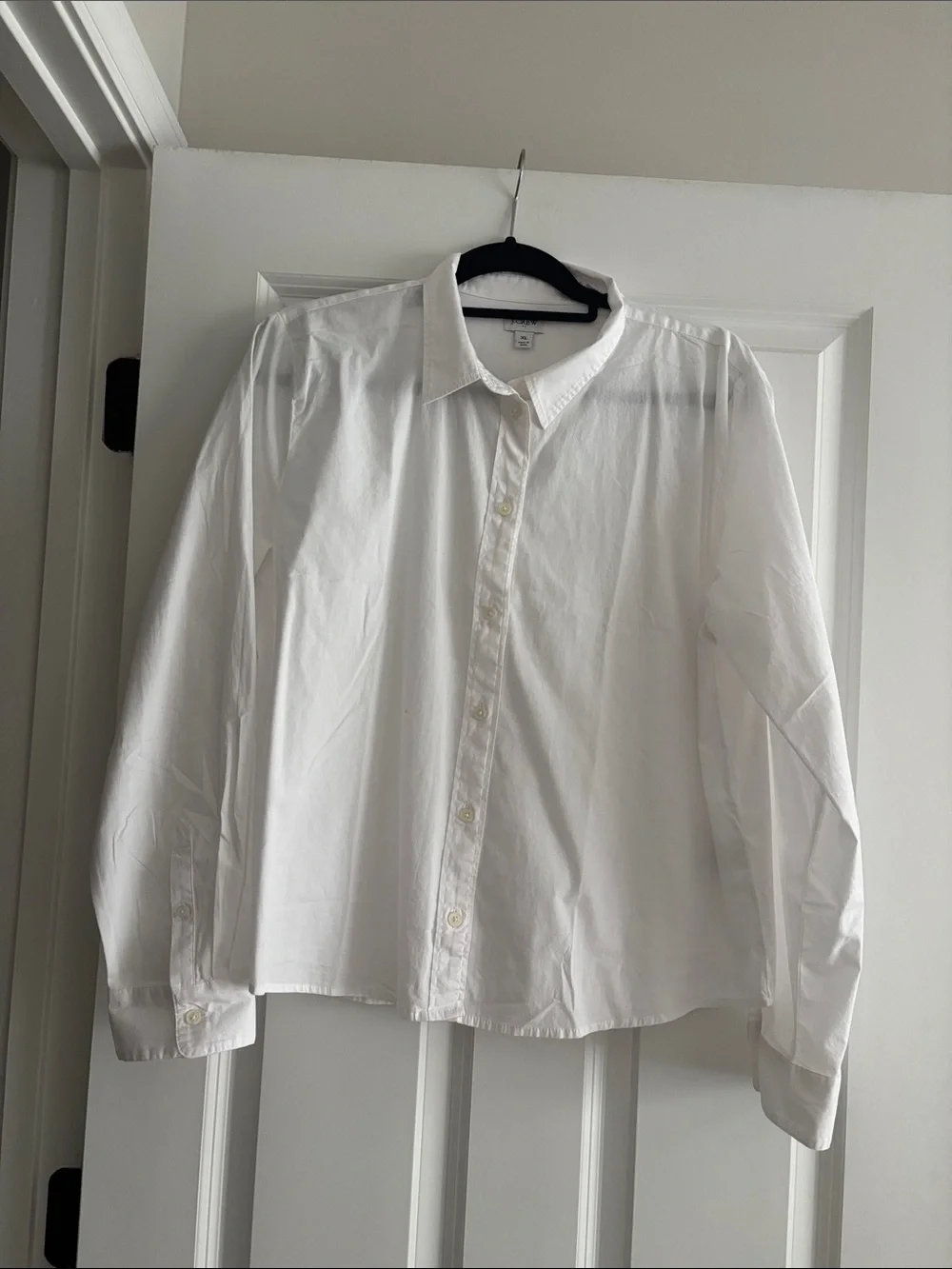 J. Crew White Long-Sleeve Button-Up Shirt. Brand new with tags